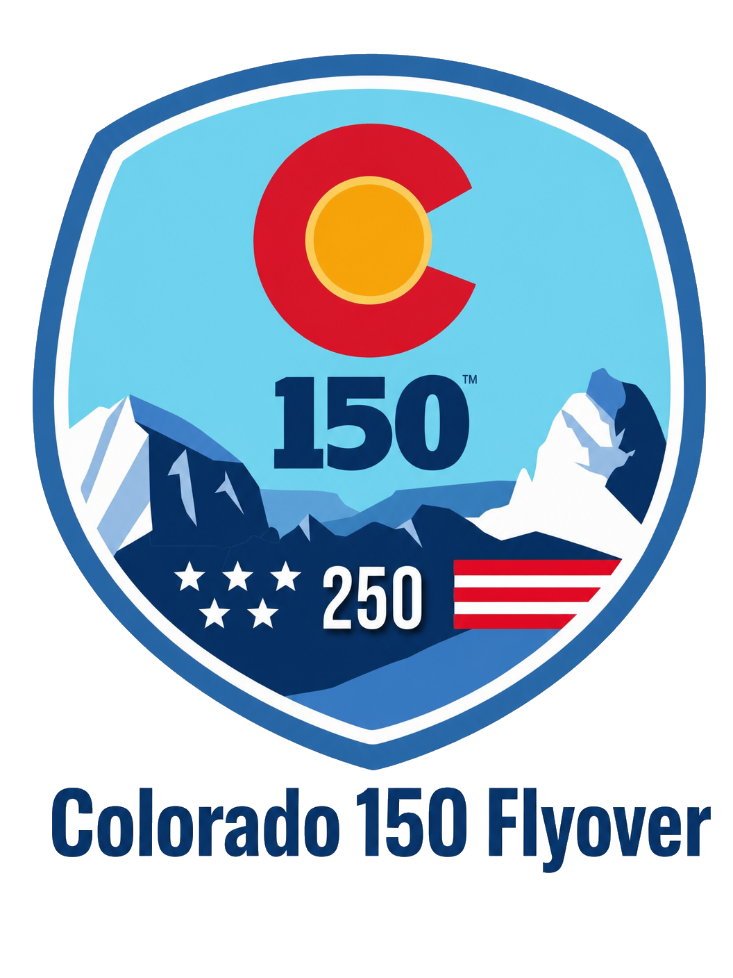 Colorado 150 Centennial Flyover Logo
